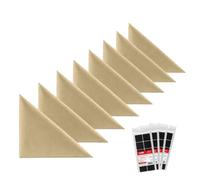STEGU Panneau Mural 3D Rembourré Triangle 30x30cm Acoustique Lot 8 Beige