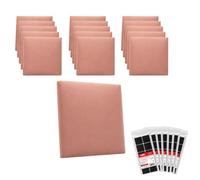 STEGU Panneau Mural 3D Velours 30x30cm Acoustique Lambris Lot 16 Rose