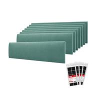 STEGU Panneau Mural Rembourré 60x15cm Acoustique Lambris Lot 8 Vert Menthe