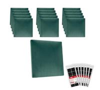 STEGU Panneau Mural Velours 30x30cm Acoustique Lambris Lot 16 Vert Menthe