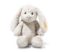 Steiff 081026 Soft Cuddly Friends Peluche en forme de lapin mignon, pour garçon, fille et bébé à partir de 0 mois, gris clair, 28 cm
