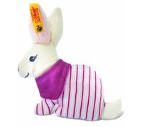 Steiff - 237539 - Peluche - Lapinou Hoppi Crécelle - Blanc/Rose