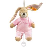 Steiff - 237584 - Peluche - Lapin Hoppel avec Boîte à Musique - Rose