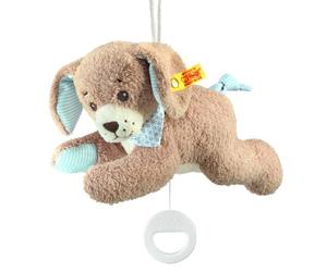Steiff - 239700 - Doudou - Chien Bonne Nuit avec Boîte À Musique - Bleu