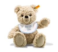 Steiff 241291 Ours en peluche, mignon, avec bavoir personnalisable, pour garçon, fille et bébé à partir de 0 mois, en peluche, 30 cm, beige