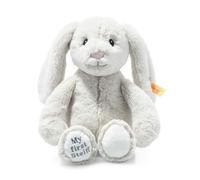 Steiff - Peluche Soft Cuddly Friends My First Lapin Hoppie - 242342 - 26 cm - Rainy Day, blanc