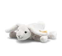 Steiff 242694 Lapin en Peluche couché Gris Clair 20 cm