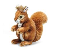 Steiff - 45141 - Peluche - Écureuil Niki - Rouge/Brun