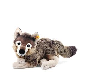 Steiff - 69284 - Peluche - Loup-pantin Snorry - Gris/Brun, 40 cm