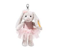Steiff Anhaenger Hoppie Lapin de Ballet, Multicolore, avec Oreilles Tombantes, Porte-clés Moelleux dans Une Tenue de Ballet, Doudou Porte-Bonheur pour Filles et garçons, Lavable en Machine