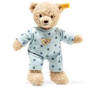 Steiff Baby Teddy & Me Ours en Peluche avec Pyjama Beige/Bleu