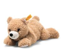 Steiff Barny - Ours Brun couché - 22 cm - Soft Cuddly Friends - en Peluche Douce - pour Jouer et se blottir - Lavable en Machine