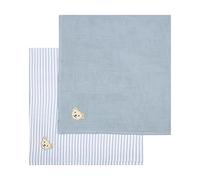Steiff Basic Baby Mullwindel 2er Pack GOTS, Celestial Blue, Taille Unique Mixte bébé