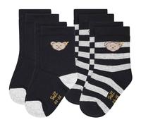 Steiff Collection Chaussettes beige / bleu nuit / gris chiné, Taille 23-26
