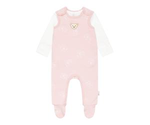 Steiff Collection Set cappuccino / brun foncé / rose / blanc, Taille 56