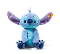 Steiff Disney Originals Stitch 024696 Peluche Mignonne avec Yeux en Plastique pour Enfant, garçon et Fille, 22 cm, Bleu Moyen