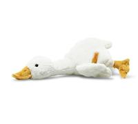 Steiff Gilda - Oie Blanche - 26 cm - Soft Cuddly Friends - Peluche Moelleuse pour Jouer et se blottir - en Peluche Douce pour Une Peau Douce de bébé - Lavable en Machine