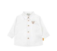 Steiff Hemd Langarm Chemise, Blanc éclatant, 6 Mois Bébé garçon