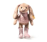 Steiff Hoppie Lapin de Cowgirl 32 cm, Bottes de Cowgirl, Peluche Lapin avec Oreilles Tombantes, Design Occidental, Peluche Moelleuse pour câliner et Jouer, Lavable en Machine