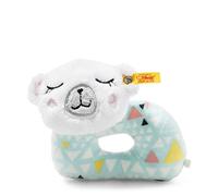 Steiff Iggy Hochet en peluche synthétique lavable en machine 30 °C Multicolore