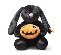 Steiff Lapin Hoppie Mr. Spice, Adorable Peluche, Enfants, Garçons et Filles, Friends, 16 cm, Noir, 081132