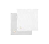 STEIFF Lot de 2 langes multifonctionnels gris clair