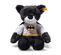 Steiff Ours en Peluche Batman Multicolore 29 cm - Idéal pour Les Enfants et Les Fans - en Peluche Douce - Lavable en Machine