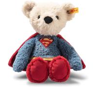 Steiff Ours en Peluche Superman, Multicolore, 29 cm, idéal pour Les Enfants et Les Fans, en Peluche au Look Superman, en Peluche Douce, Lavable en Machine
