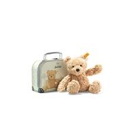 Steiff Ours Teddy Jimmy dans sa Valise, Adorable Peluche avec Yeux en Plastique, Enfants, Garçons et Filles, Friends, 25 cm, Marron Clair, 113918