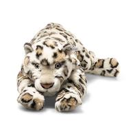 Steiff Parddy - Léopard des neiges - 55 cm - Crème tacheté - Peluche réaliste - avec Fourrure tachetée - en Peluche Douce et Mobile - Lavable en Machine