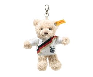 Steiff Peluche Ben l'ours DFB Pendentif, Adorable Compagnon avec Yeux en Plastique, Enfants, garçons et Filles, Friends, 12 cm, Beige, 988844