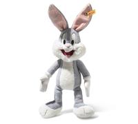 Steiff Bugs Bunny 024672 Peluche mignonne pour enfant garçon et fille Gris 32 cm