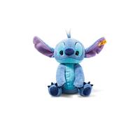 Steiff Disney Originals Stitch 024696 Peluche Mignonne avec Yeux en Plastique pour Enfant, garçon et Fille, 22 cm, Bleu Moyen