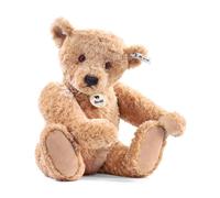 Steiff Peluche Elmar l'ours, Adorable Compagnon avec Yeux en Plastique, Enfants, garçons et Filles, 32 cm, Beige, 022456