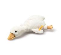 Steiff Peluche Gilda l'oie avec hochet, Adorable compagnon, Garçons, filles et bébés dès 0 mois, Friends, 21 cm, Blanc, 242854
