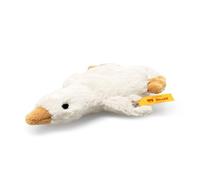 Steiff Peluche Gilda l'oie pour la préhension, av. hochet, Adorable compagnon, Garç., filles et bébés dès 0 mois, Friends, 13 cm, Petit, Blanc, 242878