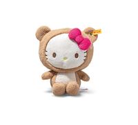 Steiff Hello Kitty - Costume d'ours en Peluche - 20 cm - Peluche Douce - Capuche Amovible - Peluche Hello Kitty - Cadeau pour Enfants et collectionneurs - Lavable en Machine