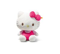 Steiff Hello Kitty Doudou 30 cm en Peluche Blanche avec Tenue Rose, Grande Peluche Hello Kitty pour Enfants et collectionneurs, Lavable en Machine