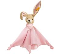 Steiff Peluche Hoppel Le Lapin Doudou, Adorable Compagnon, Garçons, Filles et bébés dès 0 Mois, 28 cm, Rose, 237546