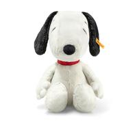 Steiff Snoopy 024702 Doudou doux Cuddly Friends en peluche, pour garçon, fille et bébé à partir de 0 mois, blanc, 30 cm
