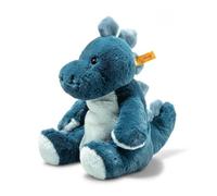 Steiff Peluche Spott Le stégosaure avec veilleuse, Adorable Compagnon avec Yeux en Plastique, Enfants, garçons et Filles, Friends, 28 cm, Bleu pétrole, 067266