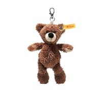 Steiff Pendentif Fynn Ours en peluche marron foncé 12 cm Soft Cuddly Friends Porte-clés en peluche douce avec anneau porte-clés
