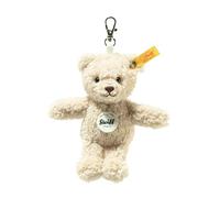 Steiff Pendentif Ours en peluche Ben 12 cm, Soft Cuddly Friends, pendentif en peluche douce, avec anneau porte-clés, Beige