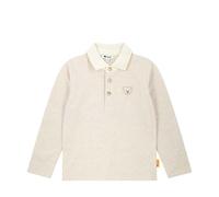 Steiff Poloshirt Langarm Polo à Manches Longues, Beige, 122 Garçon