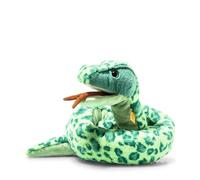 Steiff Serpent Gin Vert 130 cm, Soft Cuddly Friends, Doudou Serpent Moelleux pour Jouer et se blottir, en Peluche Douce pour la Peau Douce de bébé, Lavable en Machine
