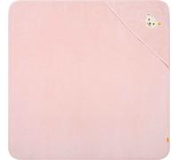 Steiff Serviette de bain avec capuche silver pink