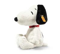 Steiff Snoopy 024702 Doudou doux Cuddly Friends en peluche, pour garçon, fille et bébé à partir de 0 mois, blanc, 30 cm