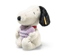 Steiff Peluche Snoopy Heartbreakers Club 024450 – 22 cm, blanc, pour garçon, fille et bébé dès 0 mois