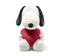 Steiff Snoopy Love 024375 Peluche mignonne pour garçon, fille et bébé à partir de 0 mois Blanc 30 cm