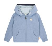 Steiff Sweatjacke Veste de survêtement, Bijou Bleu, 128 Garçon